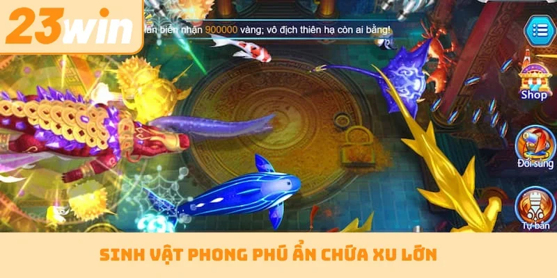 Sinh vật phong phú ẩn chứa xu lớn